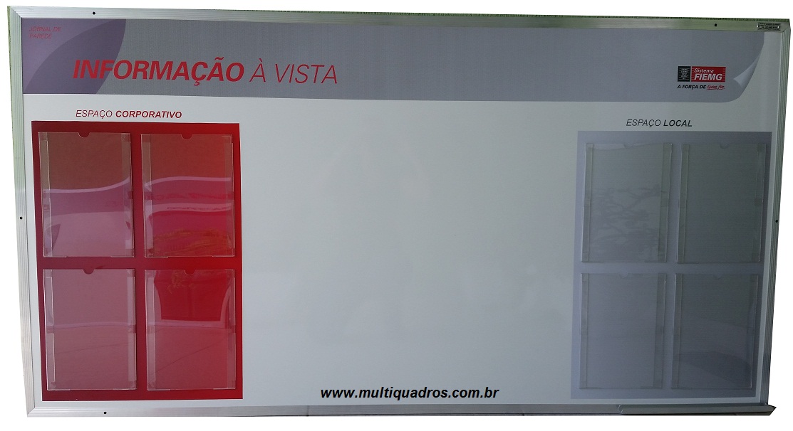 Quadro de Gestão À Vista c/ Espaço p/ Escrita